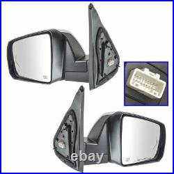 Mirror Power Fold Heated Signal Memory Blind Spot Puddle Chrome Pair for Tundra