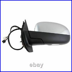 Mirror Power Folding Heated Signal Memory Blind Spot Puddle Chrome LH Fits GM