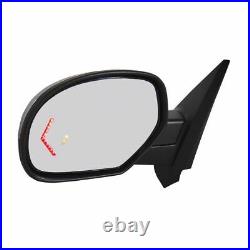 Mirror Power Folding Heated Signal Memory Blind Spot Puddle Chrome Pair for GM