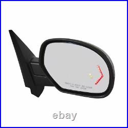 Mirror Power Folding Heated Signal Memory Blind Spot Puddle Chrome Pair for GM