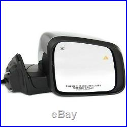 Mirror Power Heated Signal Blind Spot Chrome Right for 11-13 Grand Cherokee