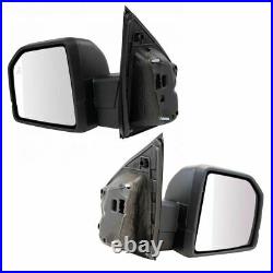 Mirror Power Heated Signal Blind Spot Textured Black Pair Set of 2 for Ford New