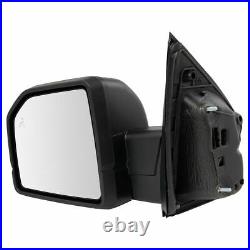 Mirror Power Heated Signal Blind Spot Textured Black Pair Set of 2 for Ford New