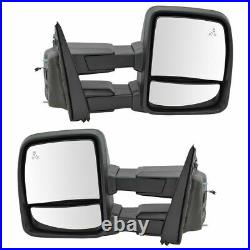 Mirror Tow Heat Signal Blind Upgrade Power Fold Spot Marker Puddle Pair for F150