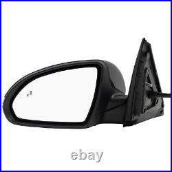 Mirror for 16-18 Kia Optima Drivers Power Folding Heated Blind Spot Detection