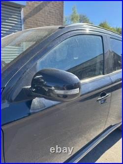 Mitsubishi Outlander Mk3 Passenger N/s Wing Mirror Powerfold In Black 2012-2022