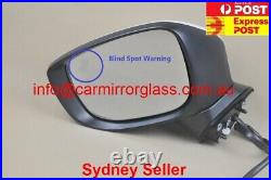 NEW DOOR MIRROR FOR MAZDA CX-3 2015-2020, With Blind Spot Monitor  BLACK