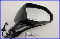 NEW GM OEM DOOR MIRROR CADILLAC XT5 17 18 POWER FOLD BLIND SPOT RH BLACK Arab
