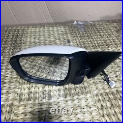 NISSAN JUKE 14-19 leftWING MIRROR WITH CAMERA IN WHITE PAINT CODE QAB E8047186
