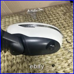 NISSAN JUKE 14-19 leftWING MIRROR WITH CAMERA IN WHITE PAINT CODE QAB E8047186