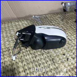 NISSAN JUKE 14-19 leftWING MIRROR WITH CAMERA IN WHITE PAINT CODE QAB E8047186