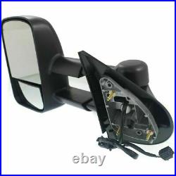 New Driver Side Power Heated Tow Mirror without Signal For Chevy Truck 2007-2014