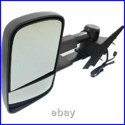 New Driver Side Power Heated Tow Mirror without Signal For Chevy Truck 2007-2014