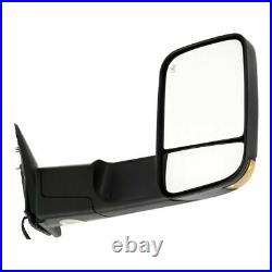New Passenger Side Power Heated Smoked Signal Tow Mirror for Dodge Ram 2009-2012
