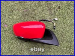 Nissan Leaf 2017-2024 Red Drivers Side OS Wing Mirror Blind Spot Powerfold 360
