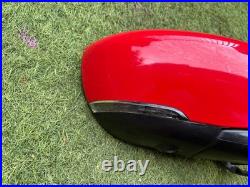 Nissan Leaf 2017-2024 Red Drivers Side OS Wing Mirror Blind Spot Powerfold 360