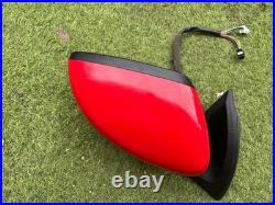 Nissan Leaf 2017-2024 Red Drivers Side OS Wing Mirror Blind Spot Powerfold 360