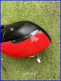 Nissan Leaf 2017-2024 Red Drivers Side OS Wing Mirror Blind Spot Powerfold 360