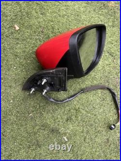 Nissan Leaf 2017-2024 Red Drivers Side OS Wing Mirror Blind Spot Powerfold 360