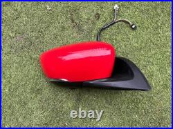 Nissan Leaf 2017-2024 Red Drivers Side OS Wing Mirror Blind Spot Powerfold 360
