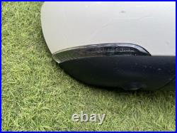 Nissan Leaf 2017-2024 White Drivers Side OS Wing Mirror Blind Spot Powerfold 360