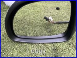 Nissan Leaf 2017-2024 White Drivers Side OS Wing Mirror Blind Spot Powerfold 360