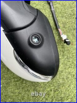Nissan Leaf 2017-2024 White Drivers Side OS Wing Mirror Blind Spot Powerfold 360