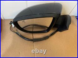 Nissan Leaf Ze1 Mk2 Wing Mirror Left Power Fold Blind Spot Camera In Black 2022