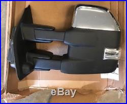 OEM 2015-17 Ford F-150 Trailer Tow Mirror Left Driver Camera Blind Spot Chrome