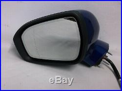 OEM 2015-2019 FORD FUSION LH DRIVER SIDE MIRROR WithSIGNAL BLIND SPOT BLUE