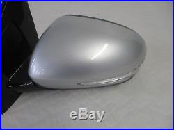 OEM 2017 KIA SPORTAGE LH LEFT DRIVER SIDE SILVER EXTERIOR MIRROR with BLIND SPOT