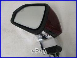 OEM 2017 LINCOLN MKZ LH LEFT DRIVER SIDE EXTERIOR MIRROR with BLIND SPOT RED