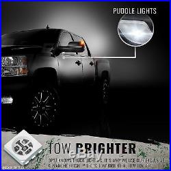OPT7 Truck Tow Trailer Mirrors Pickup Heated Powered Extendable Blind Spot DOT