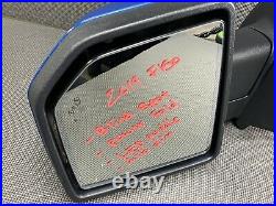 Oem 2015-2020 Ford F150 F-150 Left Door Mirror Led Blind Spot Power Fold Blue