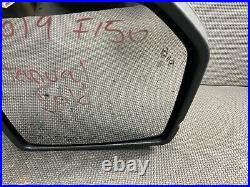 Oem 2015-2020 Ford F150 Right Rh Door Mirror Glass Camera Blind Spot Chrome