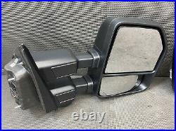 Oem 2021 Ford F150 Pair Loaded Camera Blind Spot Trailer Tow Door Mirror Set