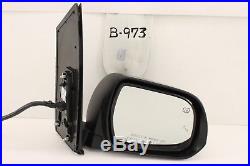 Oem Door Mirror Toyota Sienna Power Rh Signal Memory Blind Spot 13-18 Black