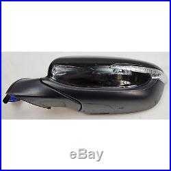 Oem Factory Side View Door Power Mirror Blind Spot LH Driver Black For Forte