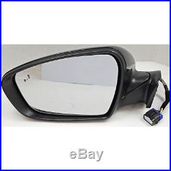 Oem Factory Side View Door Power Mirror Blind Spot LH Driver Black For Forte