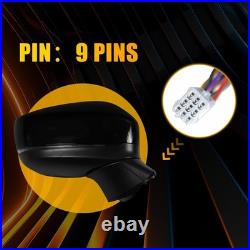 Pair For Mazda CX-5 2017-2022 Black Door Wing Mirror Heated Electric 9Wires UK