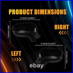 Pair For Mazda CX-5 2017-2022 Black Door Wing Mirror Heated Electric 9Wires UK
