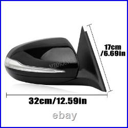 Pair Power Folding Wing Mirror 18 Pins For Mercedes-Benz C-Class W205 2014-2021