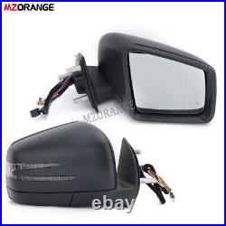 Pair Primed Wing Mirror With Blind Point For Mercedes GL-Class W164 X164 2006-2011