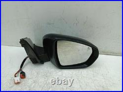 Peugeot 3008 Door Mirror Right Black Blind Spot Mk2 2016-2024 1635223880