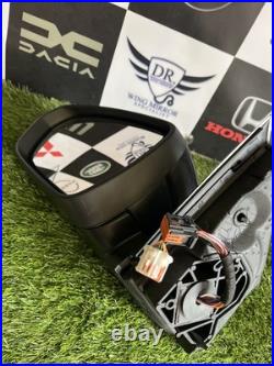 Peugeot 5008 2017-2024 Passenger Side Wing Mirror Power Folding Blind Spot Black