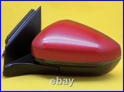 Peugeot 5008 Mk2 P87 2017-2024 Wing Mirror Power Fold Blind Spot Red Left Side
