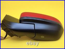Peugeot 5008 Mk2 P87 2017-2024 Wing Mirror Power Fold Blind Spot Red Left Side