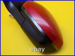 Peugeot 5008 Mk2 P87 2017-2024 Wing Mirror Power Fold Blind Spot Red Left Side
