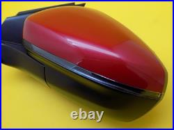 Peugeot 5008 Mk2 P87 2017-2024 Wing Mirror Power Fold Blind Spot Red Left Side