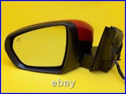 Peugeot 5008 Mk2 P87 2017-2024 Wing Mirror Power Fold Blind Spot Red Left Side